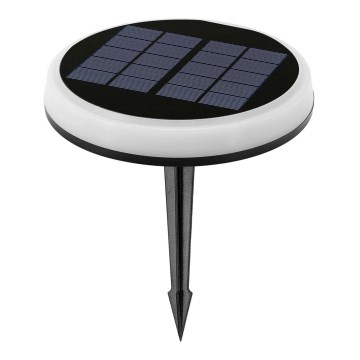 Aigostar - LED Lampa solarna LED/0,6W/2V śr. 16,5 cm 3200K/4000K/6500K IP65 czarna