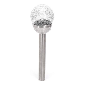 Aigostar - LED lampa solarna LED/2V 6500K IP44 40 mAh srebrna