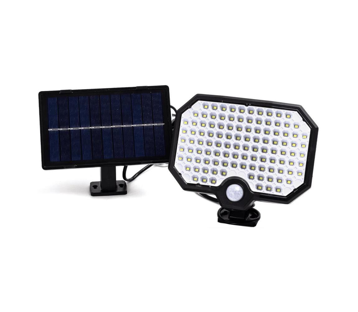 - LED Lampa solarna z czujnikiem ruchu LED/2,4W/3,7V IP65