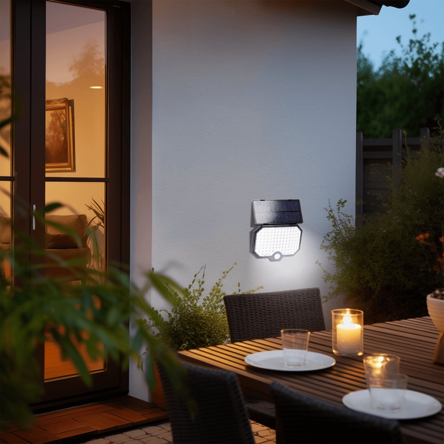 Aigostar - LED Lampa solarna z czujnikiem ruchu LED/2,4W/3,7V IP65