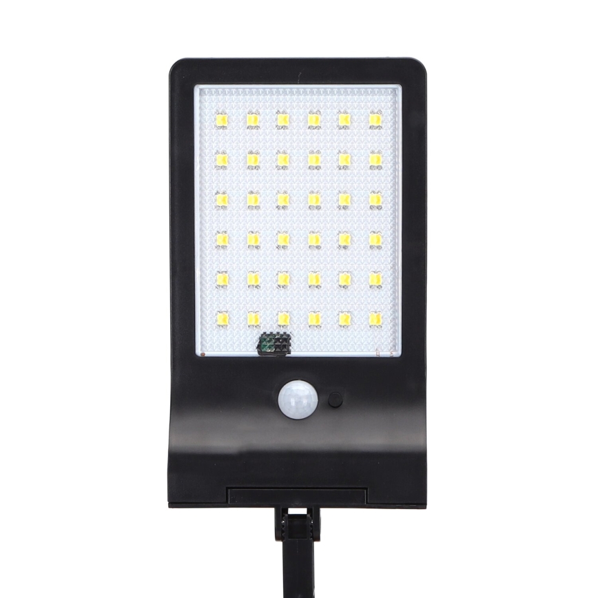 Aigostar - LED Solarna lampa uliczna z czujnikiem LED/3W/3,7V1800 mAh IP44 3000/4000/5000K + zdalne sterowanie
