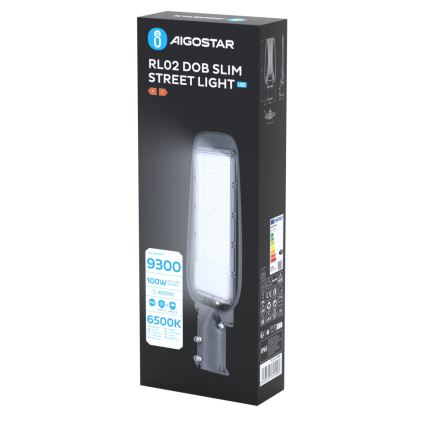 Aigostar - LED Lampa uliczna LED/100W/230V 6500K IP65