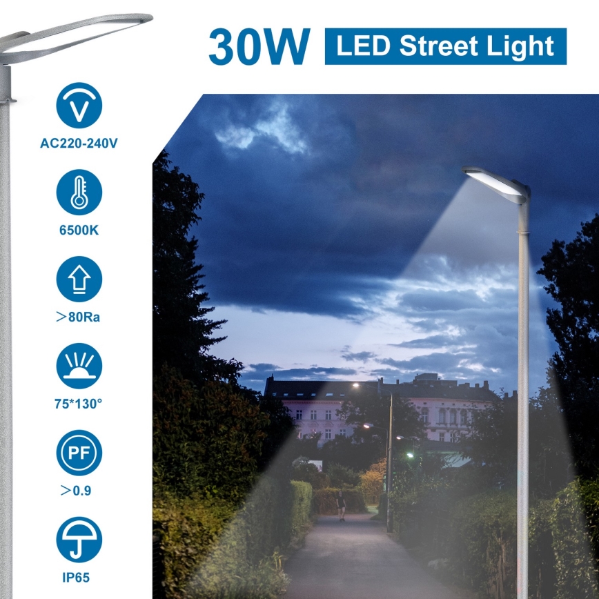 Aigostar - LED Lampa uliczna LED/30W/230V 6500K IP65