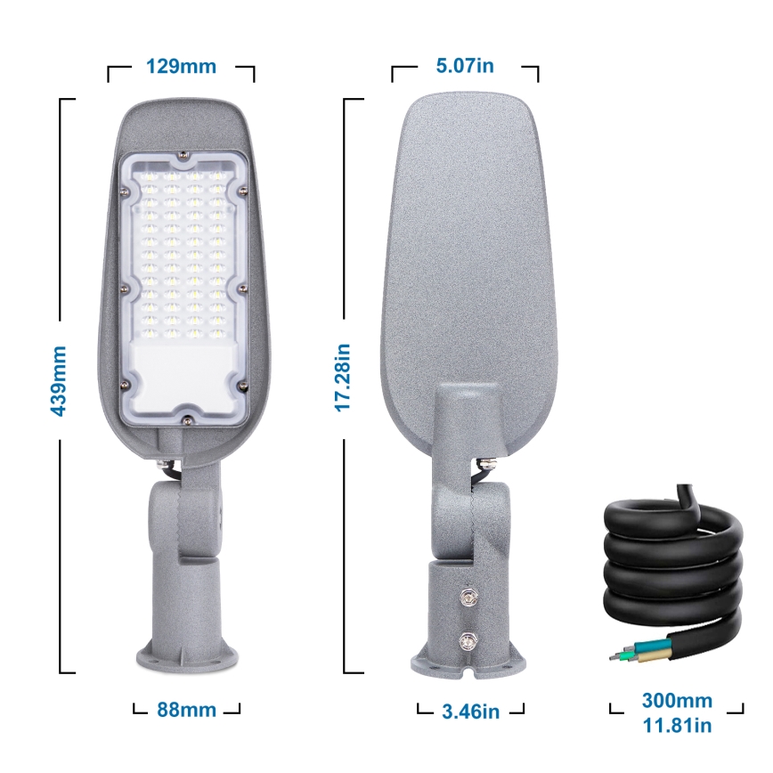 Aigostar - LED Lampa uliczna LED/30W/230V 6500K IP65