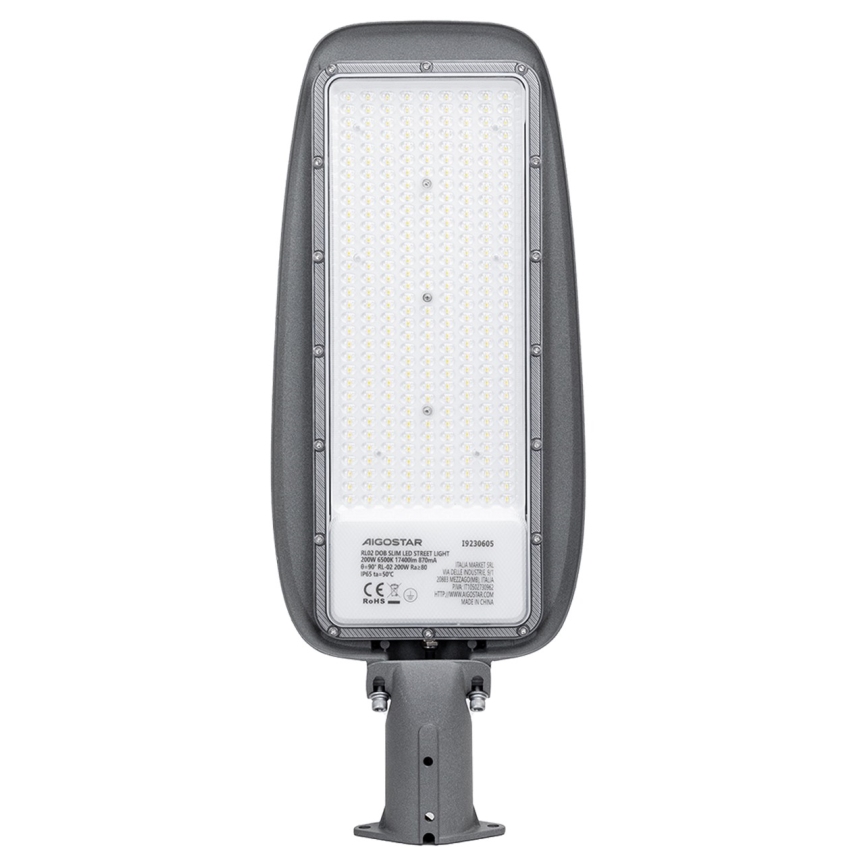 Aigostar - LED Lampa uliczna SLIM LED/200W/230V 6500K IP65