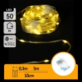 Aigostar - LED lampki choinkowe 50xLED/3xAA 5,3m ciepła biel