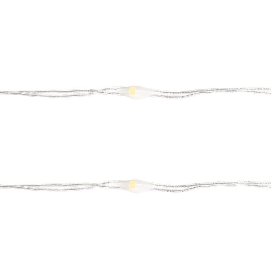 Aigostar - LED lampki choinkowe 50xLED/3xAA 5,3m ciepła biel
