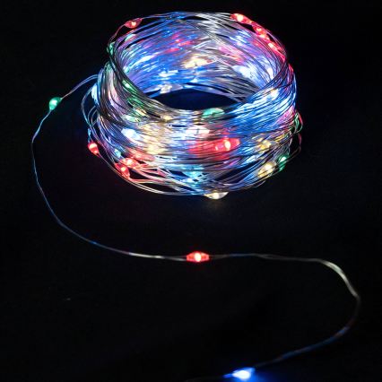 Aigostar - LED Lampki świąteczne 40xLED/2x3V 4m wielokolorowe