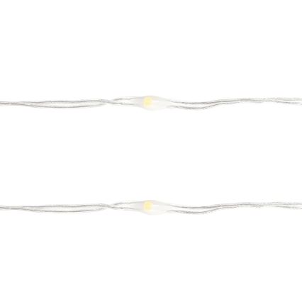 Aigostar - LED Łańcuch bożonarodzeniowy 50xLED/3xAA 5,3m ciepła biel