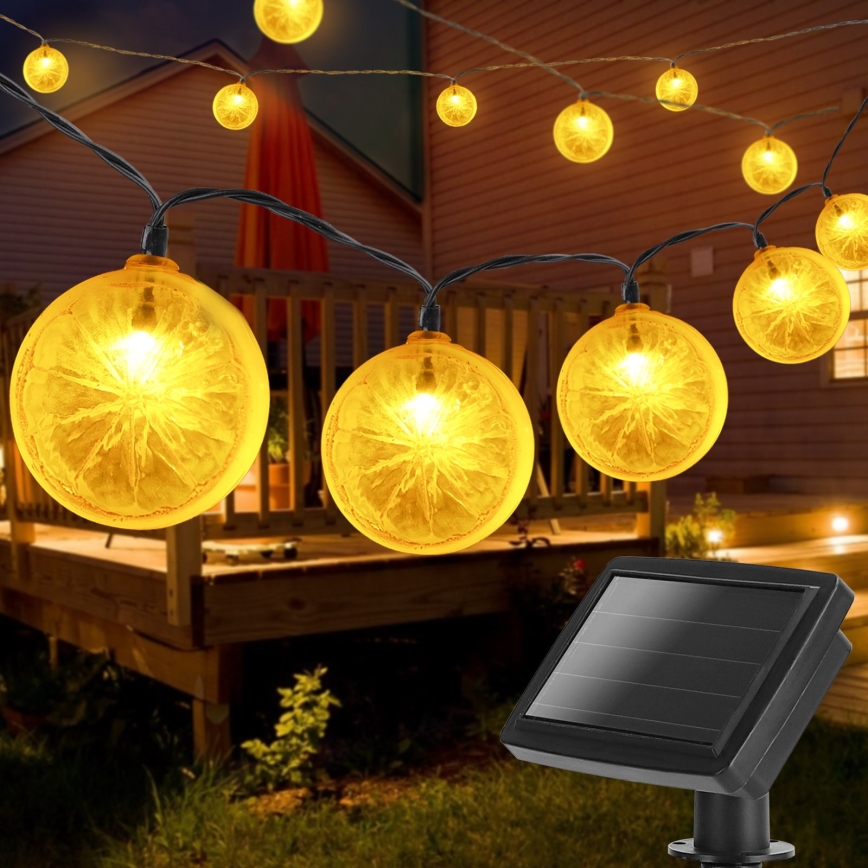Aigostar - LED Łańcuch solarny 10xLED/3,8m IP44 600 mAh ciepła biel