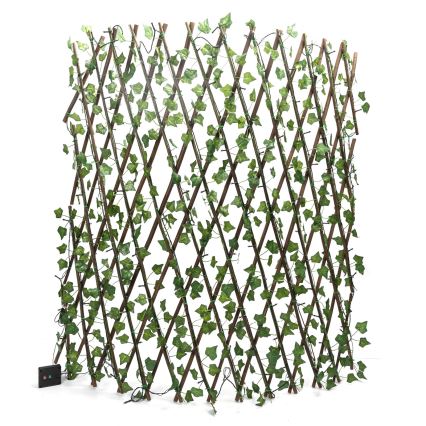 Aigostar - LED Łańcuch solarny 148xLED/2x1,2m IP65 ciepła biel bluszcz