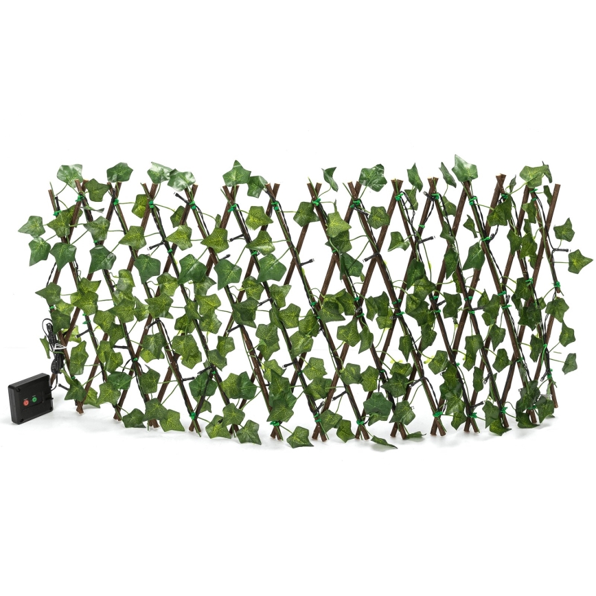 Aigostar - LED Łańcuch solarny 56xLED/2x0,4m IP65 ciepła biel bluszcz