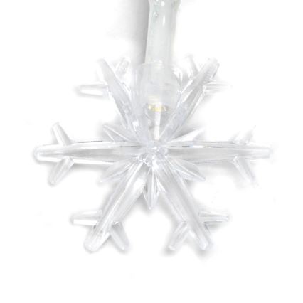 Aigostar - LED łańcuch świąteczny 10xLED/3xAA 1,5m ciepła biała płatki śniegu