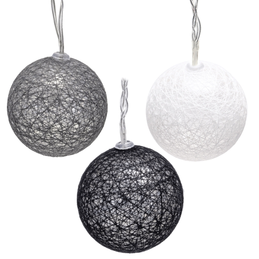 Aigostar - LED łańcuch świąteczny 10xLED/3xAA 2m ciepła biała
