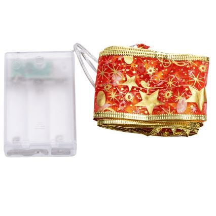 Aigostar - Lampki świąteczne LED 20xLED/3xAA, 2 m, ciepła biała / czerwona