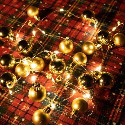 Aigostar - Lampki choinkowe LED 20xLED/3xAA 2 m ciepła biel