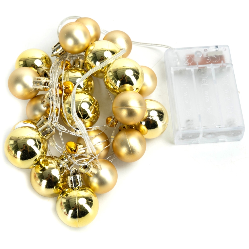 Aigostar - Lampki choinkowe LED 20xLED/3xAA 2 m ciepła biel