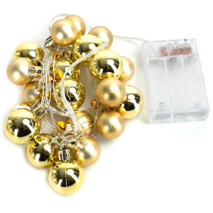 Aigostar - girlanda LED 20xLED/3xAA, 2 m, ciepła biała