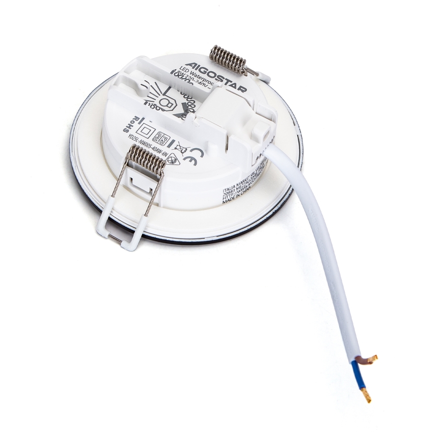 Aigostar - LED Łazienkowa oprawa wpuszczana LED/4,8W/230V 3000K czarna IP65