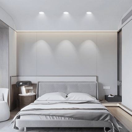 Aigostar - LED Łazienkowa oprawa wpuszczana LED/4,8W/230V 6500K czarna IP65