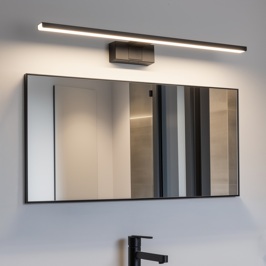 Aigostar - LED Łazienkowe oświetlenie lustra LED/12W/230V 4000K 60 cm IP44 czarne