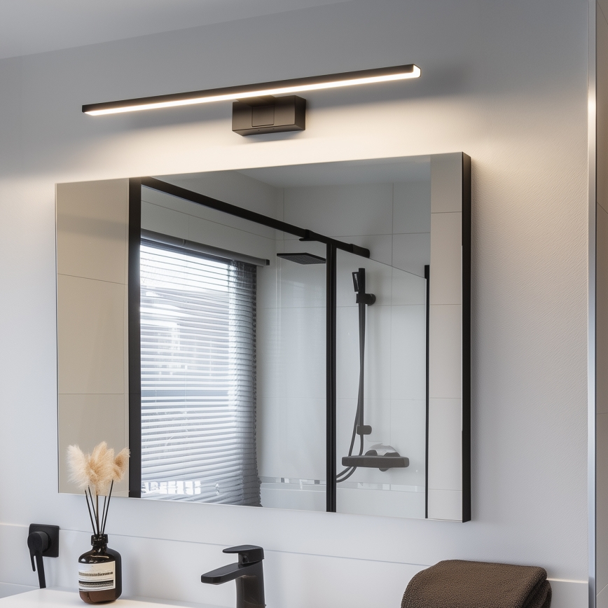Aigostar - LED Łazienkowe oświetlenie lustra LED/12W/230V 4000K 60 cm IP44 czarne