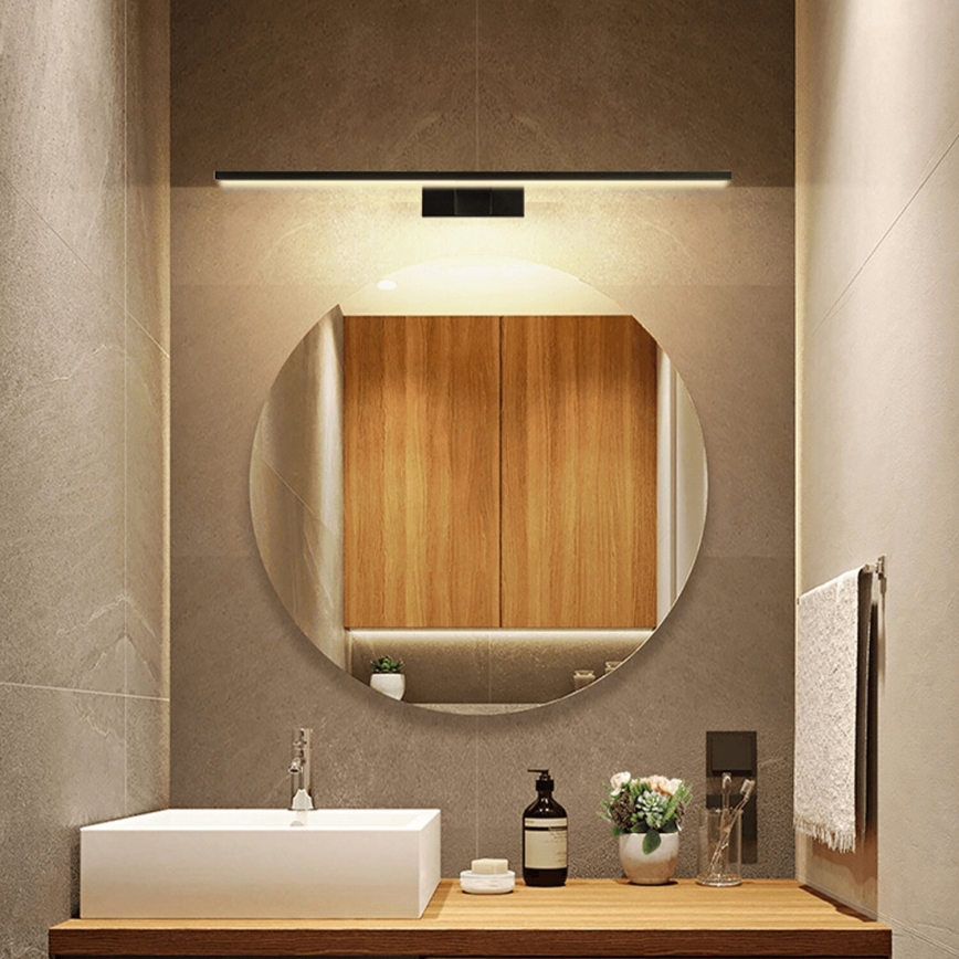 Aigostar - LED Łazienkowe oświetlenie lustra LED/12W/230V 4000K 60 cm IP44 czarne