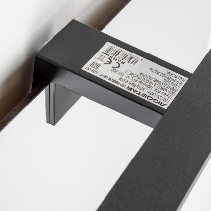 Aigostar - LED Łazienkowe oświetlenie lustra LED/12W/230V 4000K 60 cm IP44 czarne