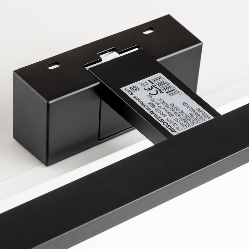 Aigostar - LED Łazienkowe oświetlenie lustra LED/12W/230V 4000K 60 cm IP44 czarne