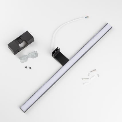 Aigostar - LED Łazienkowe oświetlenie lustra LED/12W/230V 4000K 60 cm IP44 czarne