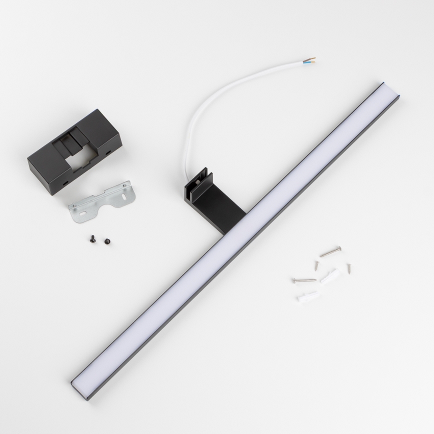 Aigostar - LED Łazienkowe oświetlenie lustra LED/12W/230V 4000K 60 cm IP44 czarne