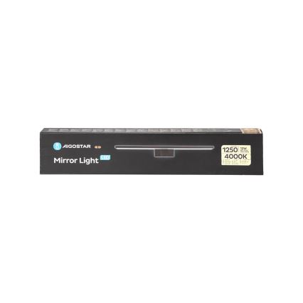 Aigostar - LED Łazienkowe oświetlenie lustra LED/12W/230V 4000K 60 cm IP44 czarne
