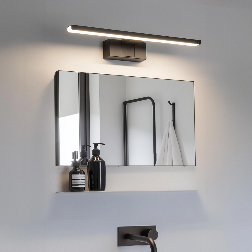 Aigostar - LED Łazienkowe oświetlenie lustra LED/8W/230V 4000K 40 cm IP44 czarne