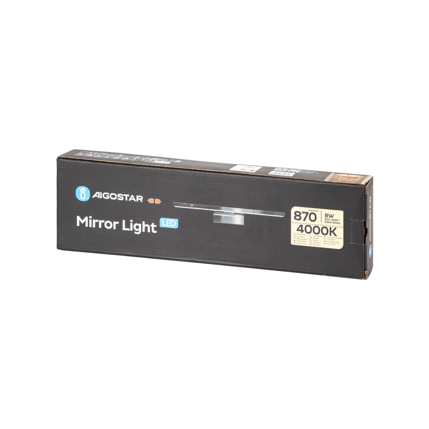Aigostar - LED Łazienkowe oświetlenie lustra LED/8W/230V 4000K 40cm IP44