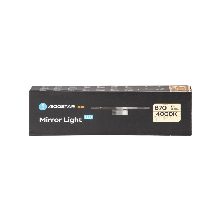Aigostar - LED Łazienkowe oświetlenie lustra LED/8W/230V 4000K 40cm IP44