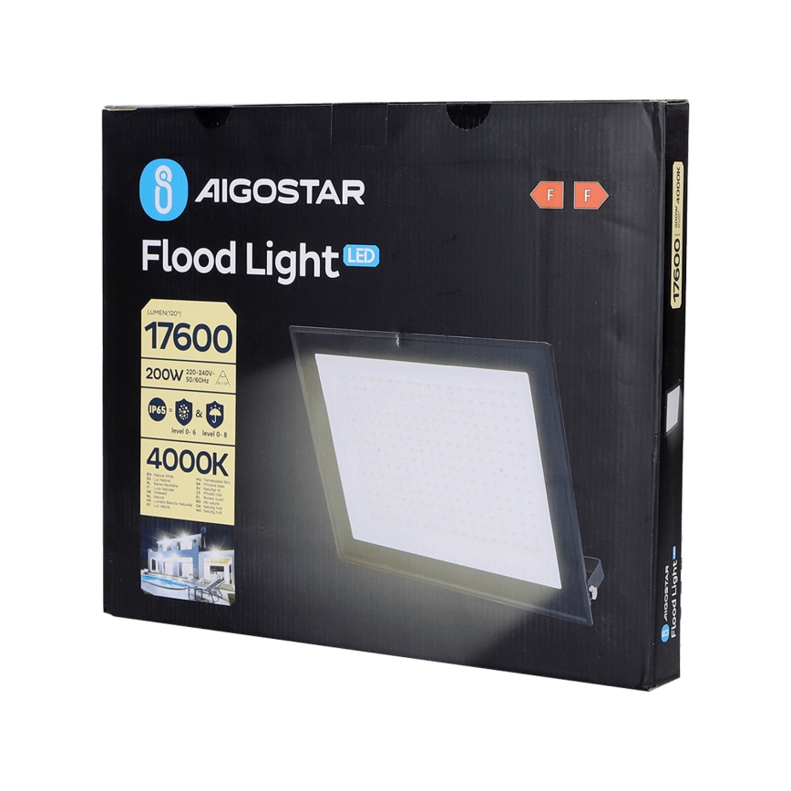 Aigostar - LED Naświetlacz LED/200W/230V 4000K IP65