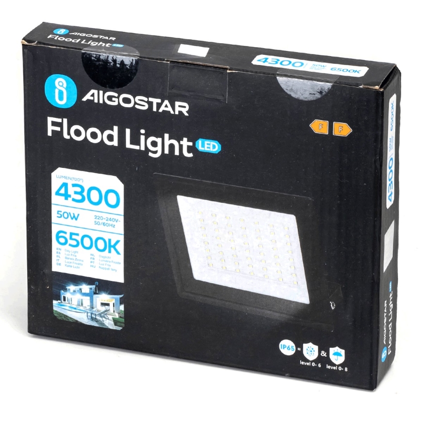 Aigostar - LED Naświetlacz LED/50W/230V 6500K IP65