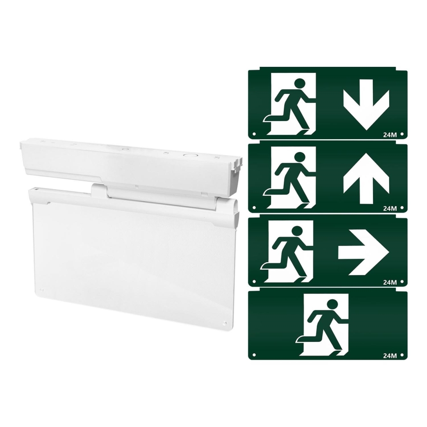 Aigostar - LED Oprawa awaryjna EMERGENCY EXIT LED/3,6W/230V 6500K 500mAh