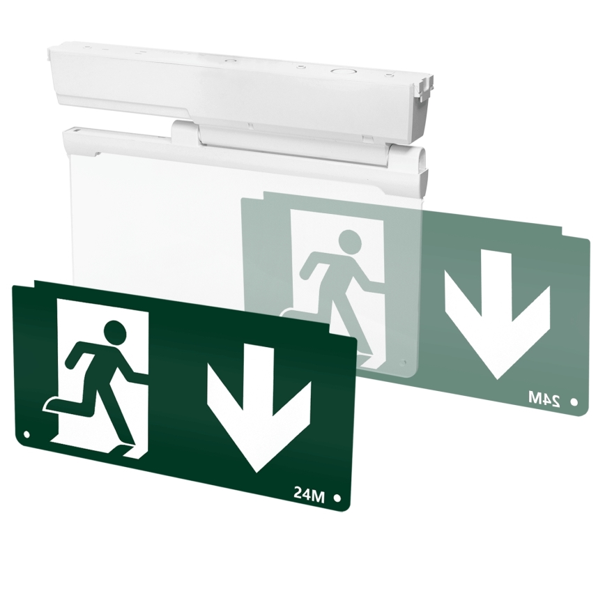 Aigostar - LED Oprawa awaryjna EMERGENCY EXIT LED/3,6W/230V 6500K 500mAh