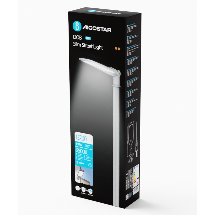Aigostar - LED Oprawa uliczna SLIM LED/150W/230V 6500K IP65