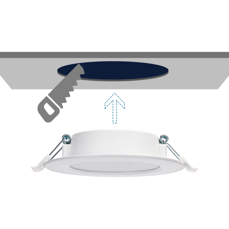 Aigostar - LED Oprawa wpuszczana LED/6W/230V 4000K śr. 11,8 cm biały