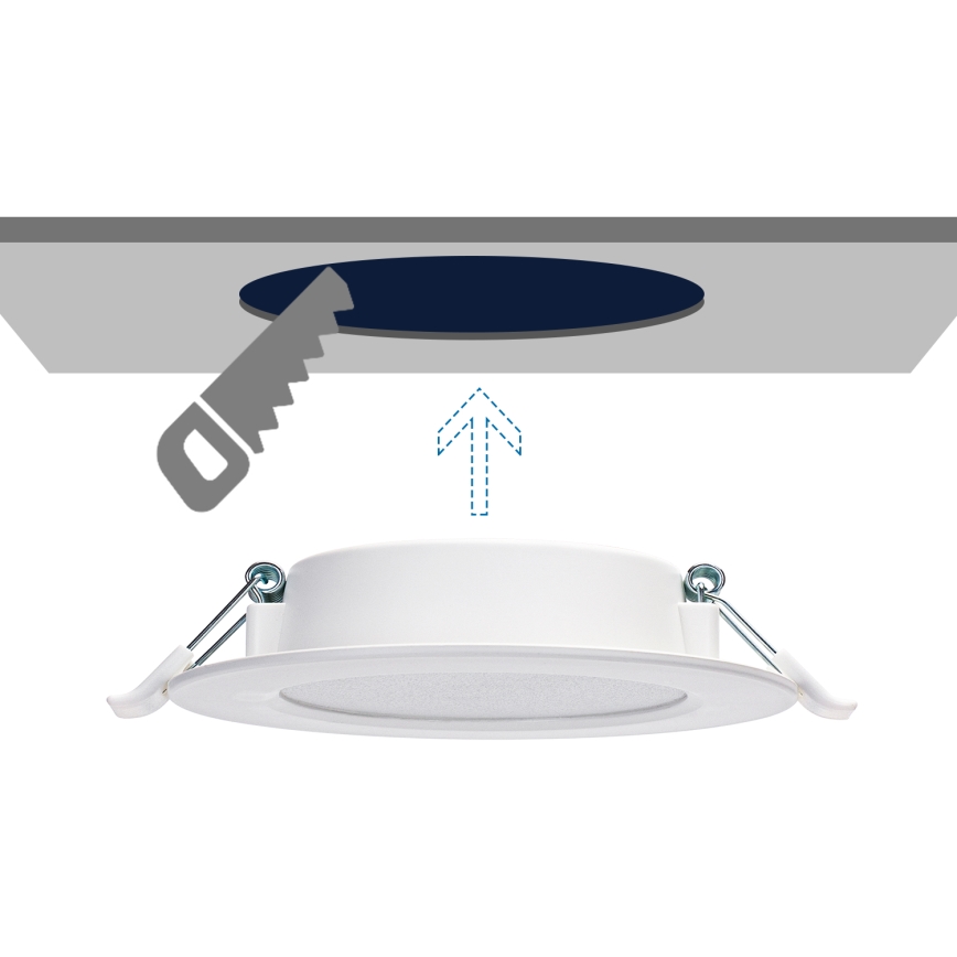 Aigostar - LED Oprawa wpuszczana LED/9W/230V 4000K śr. 14,5 cm biały