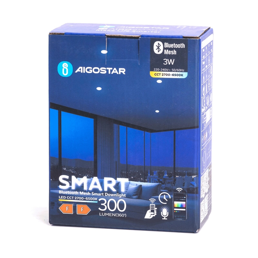 Aigostar - LED Oprawa wpuszczana ściemnialna MESH LED/3W/230V 2700-6500K biały