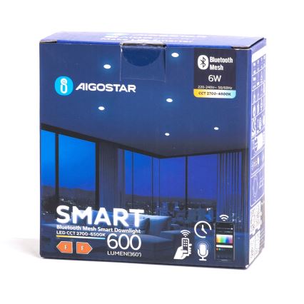 Aigostar - LED zewnętrzny ściemnialne Oprawa wpuszczana MESH LED/6W/230V 2700-6500K IP44 biały