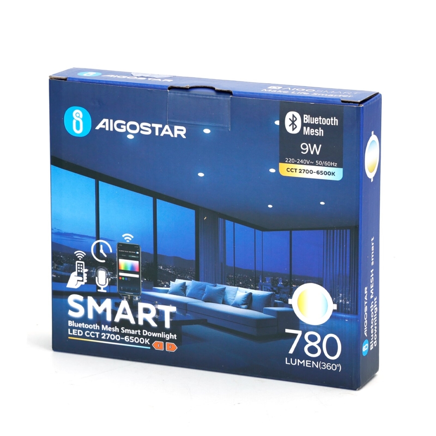 Aigostar - LED Oprawa wpuszczana ściemnialna MESH LED/9W/230V 2700-6500K śr. 14,5 cm
