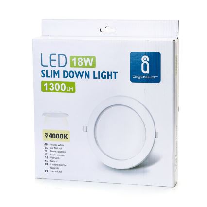 Aigostar - LED Oprawa wpuszczana ULTRATHIN LED/18W/230V 4000K biały