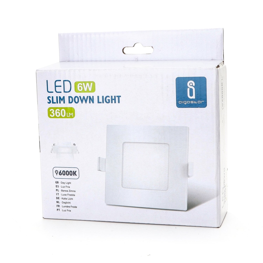 Aigostar - LED Oprawa wpuszczana ULTRATHIN LED/6W/230V 6000K biała