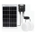 Aigostar - LED Oświetlenie solarne 2xLED/35W/12V 6000 mAh 6500K śr. 16,8 cm + pilot zdalnego sterowania
