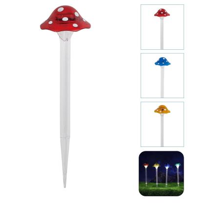 Aigostar - LED Oświetlenie solarne LED/0,006W/1,2V 100 mAh 2700K IP44 czerwony