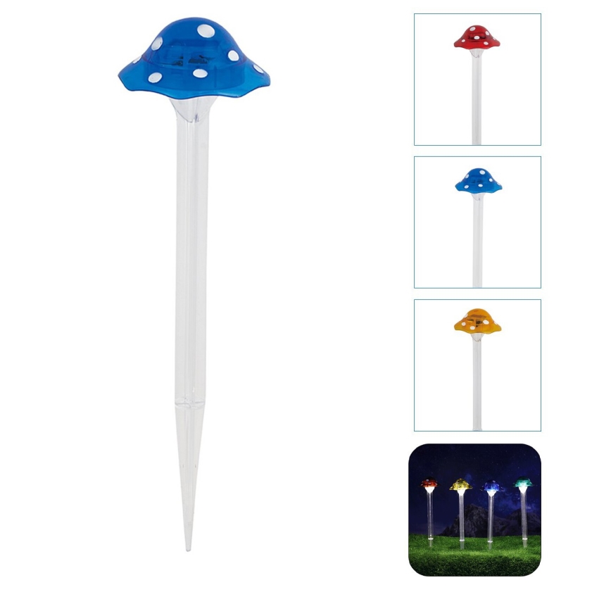 Aigostar - LED Oświetlenie solarne LED/0,006W/1,2V 100 mAh 2700K IP44 niebieski